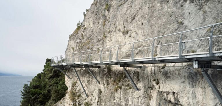 Explore Lake Garda Cycle Path: Unmatched Safety and Scenic Views with Jakob Rope Systems’ Webnet”