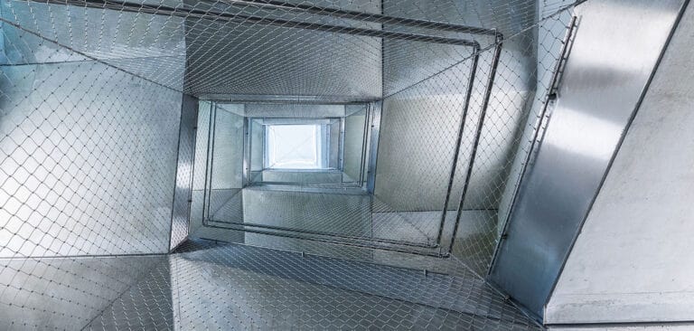 Stairways Secured with Stainless Steel Mesh: The Power of Webnet by Jakob Rope Systems